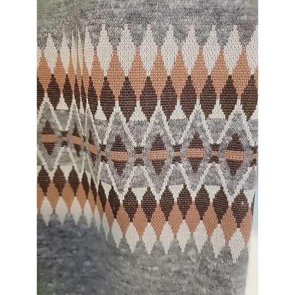 70s David Crystal Mock Turtleneck Sheath Dress Argyle Diamond Motif - Picture 8 of 13